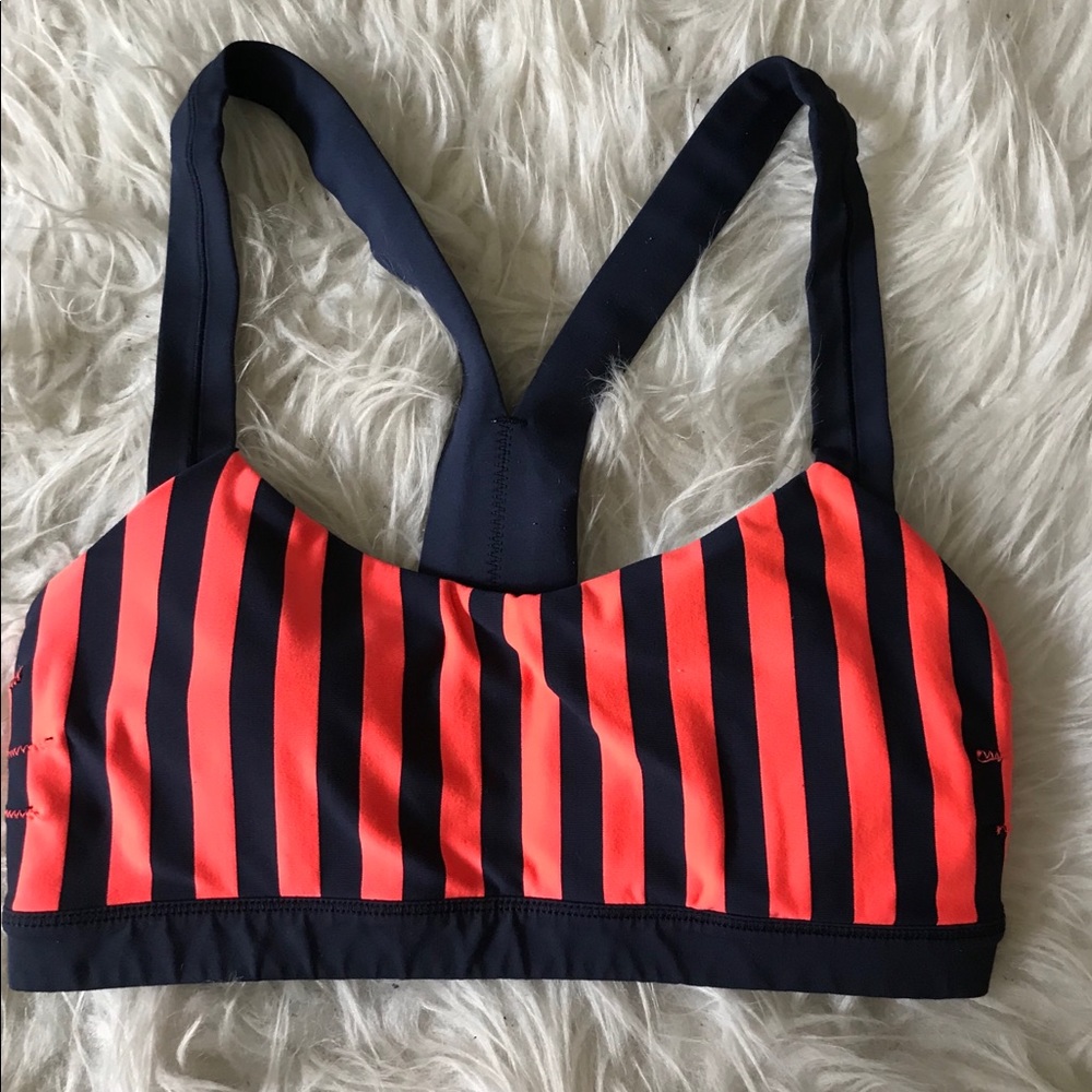 Lululemon Striped Sports Bra